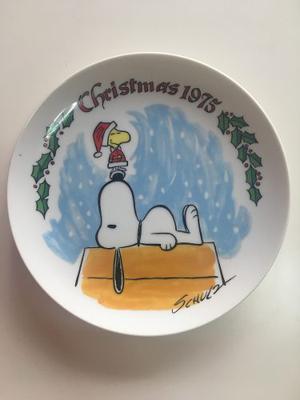 Snoopy Plato Decorativo De Colección Navidad