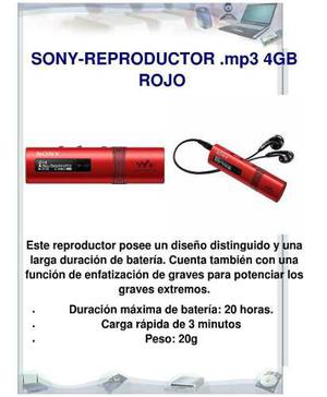Sony - Reproductor Mp3 - 4gb Full Bass