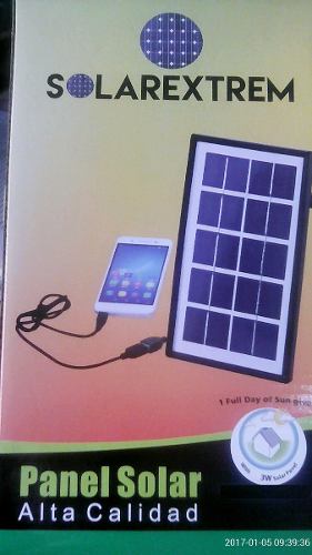 Energia Solar Panel Carga Moviles Tablets Nuevo En Caja