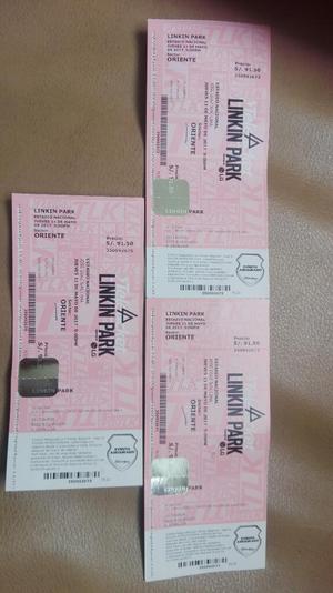 Entradas Oriente Linkin Park 11 de Mayo