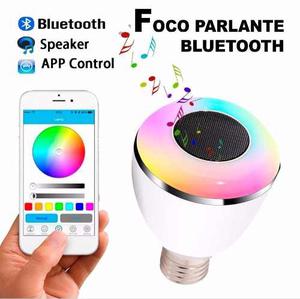 Foco Parlante Bluetooth Luz Led Android Iphone