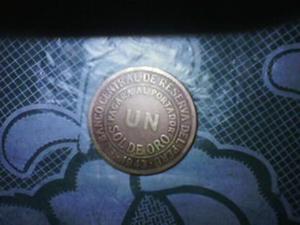 Moneda Sol De Oro  Republica Del Peru
