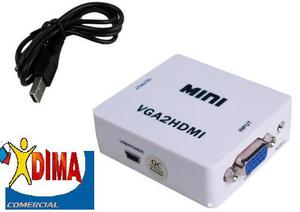 CONVERSOR CONVERTIDOR DE VGA A HDMI IMPORTADOR DIMA
