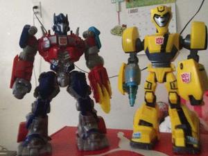Juguete Coleccion Optimus Prime Y Bumblebee Lote 2 Robots
