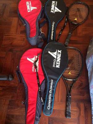 2 Raquetas De Tenis Pro Kennex Con 4 Estuches