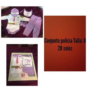 Conjunto Policia - Recien Nacida Mujer