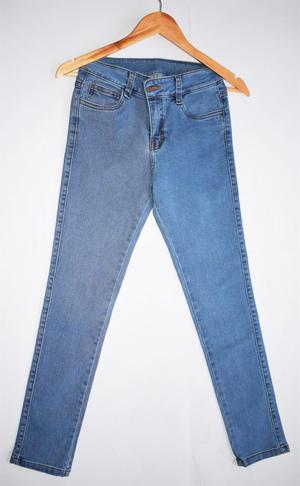Jeans strech con rasgado y sin rasgado