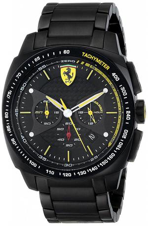 Reloj Scuderia Ferrari  Metal Negro Nuevo