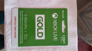 Tarjeta Gold Xbox One - 7 Meses