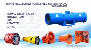 Alquiler Ventilador Minero Axial / Venta G&g