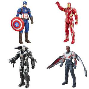 Muñecos Con Sonido Civil War Capitán América,iron