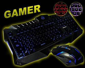 Kit Gamer Draco Teclado + Mouse Iluminación Led - Mm Store