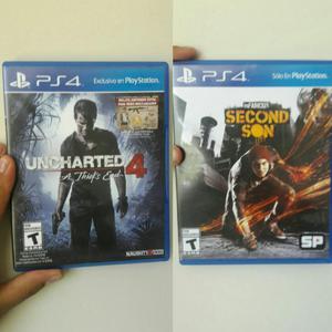 Uncharted 4 Infamous Second Son Ps4