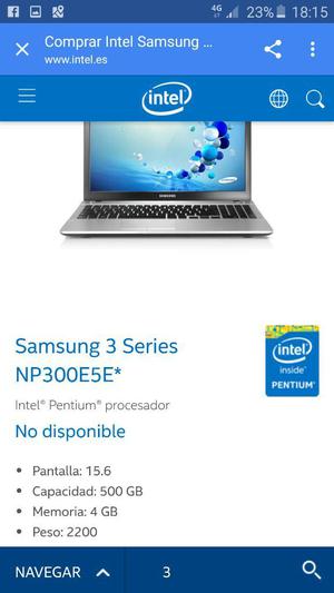 Vendo Laptop Samsung Np300e5e