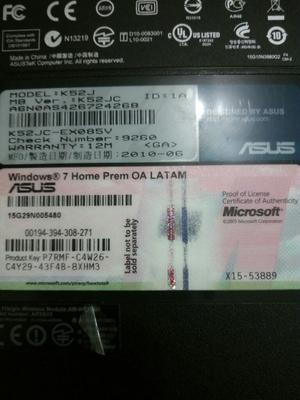 Laptos Asus S/. 500