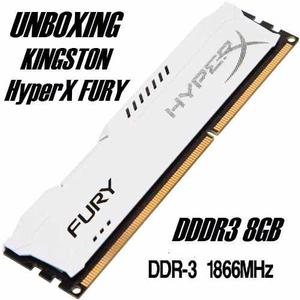 Memoria Ram Ddr3 8gb Kingston Hyper Fury mhz Blanco