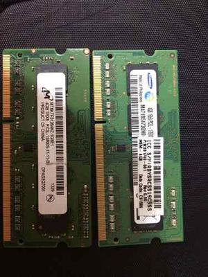 Memoria Ram Laptop Ddr3 4gb /2gb Samsung / Otros S/.