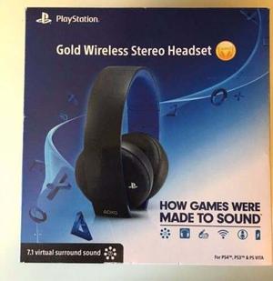 Gold Wireless Stereo Headset Ps4-ps3-psvita Sellado-delivery