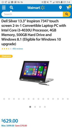 Laptop Nueva Dell 2x1 Touch Screen 13.3