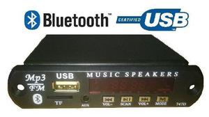 Modulo Usb, Mp3, Bluetooth Y Micro Sd Pa Equipos De Sonido