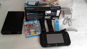 Wii U 32gb + Mario Kart 8 + Super Smash Bros + 3 Controles