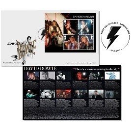David Bowie Set Estampillas Edición Especial Moneda Billete