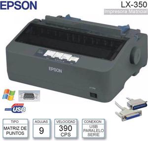 Epson Impresora Matricial Lx-350 Fact/bol