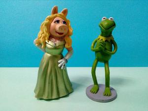Muñecos Muppets Coleccionables - Kermit Y Miss Piggy ¿
