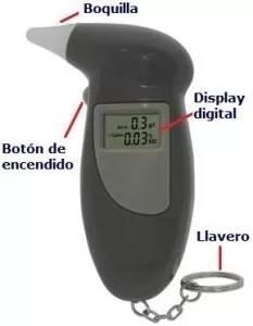 Alcoholimetro Digital Profesional Con Boquillas Lavables