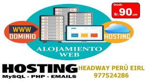 DOMINIO Y HOSTING Y PAGINAS WEB