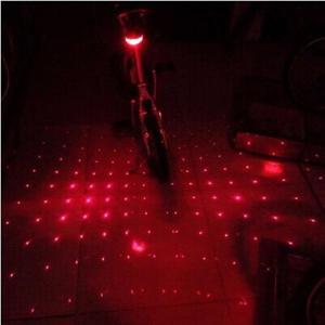 Destello - Luces Led Laser Traseras Para Bicicleta Roja