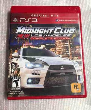 Midnight Club Ps3 Original Con Manuales, Delivery Gratuito