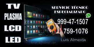 REPARO TELEVISOR PLASMA, LCD, LED, SMART TV 3D