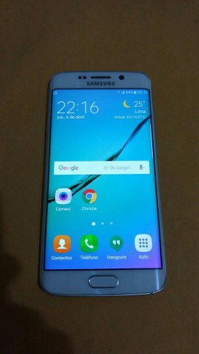 Remato Samsung Galaxy S6 Edge Solo Equipo Estado 9.9 Blanco