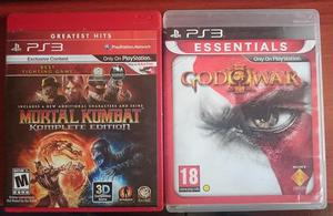 Mortal Kombat Complete Ed. y GOW para PS3