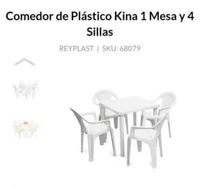 Juego De Mesa De Plástico Y Sillas