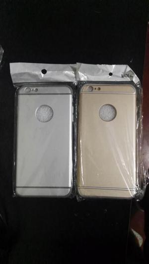 Case Protector Iphone 6s Plus Plateado Dorado