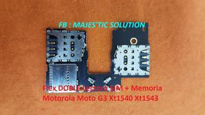 FLEX LECTORA DUALSIM y Memoria MicroSD MOTOROLA Moto G3