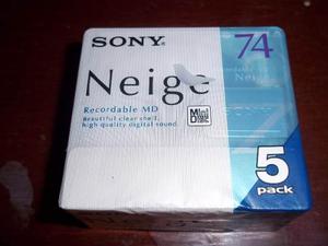 Minidisc Md Mini Disc Sony De 74 Pack De 5