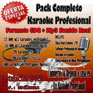 Pack Completo Karaoke Profesional