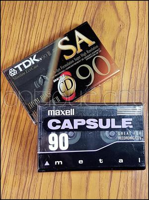 A64 Cassettes Tdk Sa Maxell Cromo Y Metal 90 Sellados