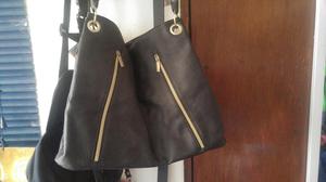 Cartera Negra con Broches