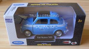 Fiat Nuova 500, Auto Policia, Welly, 