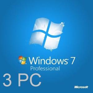Licencia Windows 7 Professional Pro  Bits 3 Pc