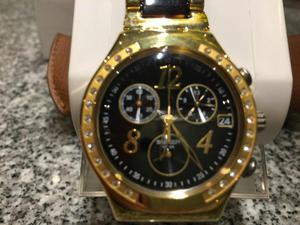 Reloj Marca Swatch Dorado