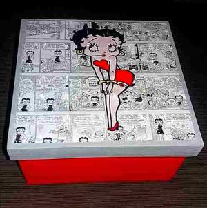 Caja Organizadora De Madera Diseño De Bettyboop
