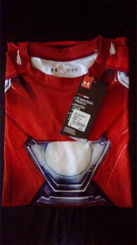 Camiseta De Compresion Under Armour Heat Gear Marvel Ironman
