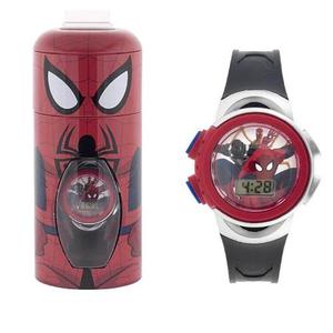 Spiderman Reloj Original Niños Con Alcancia Edición