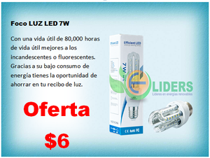 FOCO LUZ LED U/MAIZ 7W