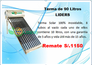 TERMA SOLAR DE 90 LITROS